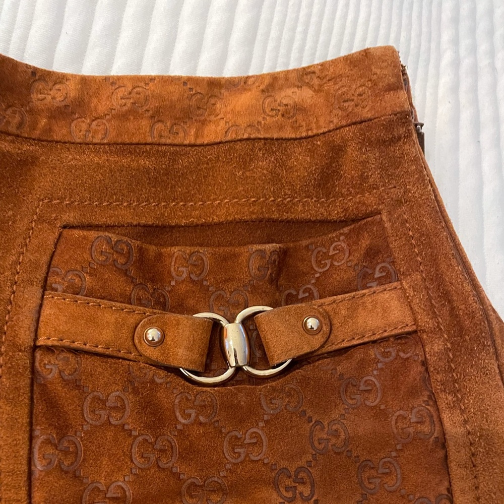 Gucci suede skirt